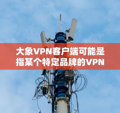 大象VPN客户端可能是指某个特定品牌的VPN软件，但目前没有确切的信息表明有一个名为大象VPN的VPN服务或客户端。以下是一些可能相关的信息和建议