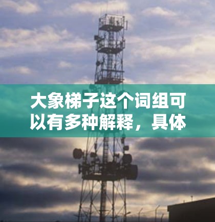 大象梯子这个词组可以有多种解释，具体含义取决于上下文。以下是一些可能的解释